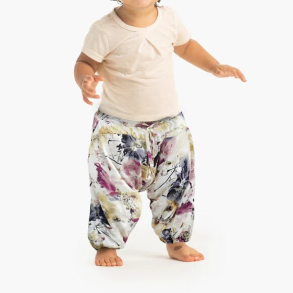 Buddha Pants Kids Unisex Boho Hippie Harem Pants Sakura - Picture 1 of 4